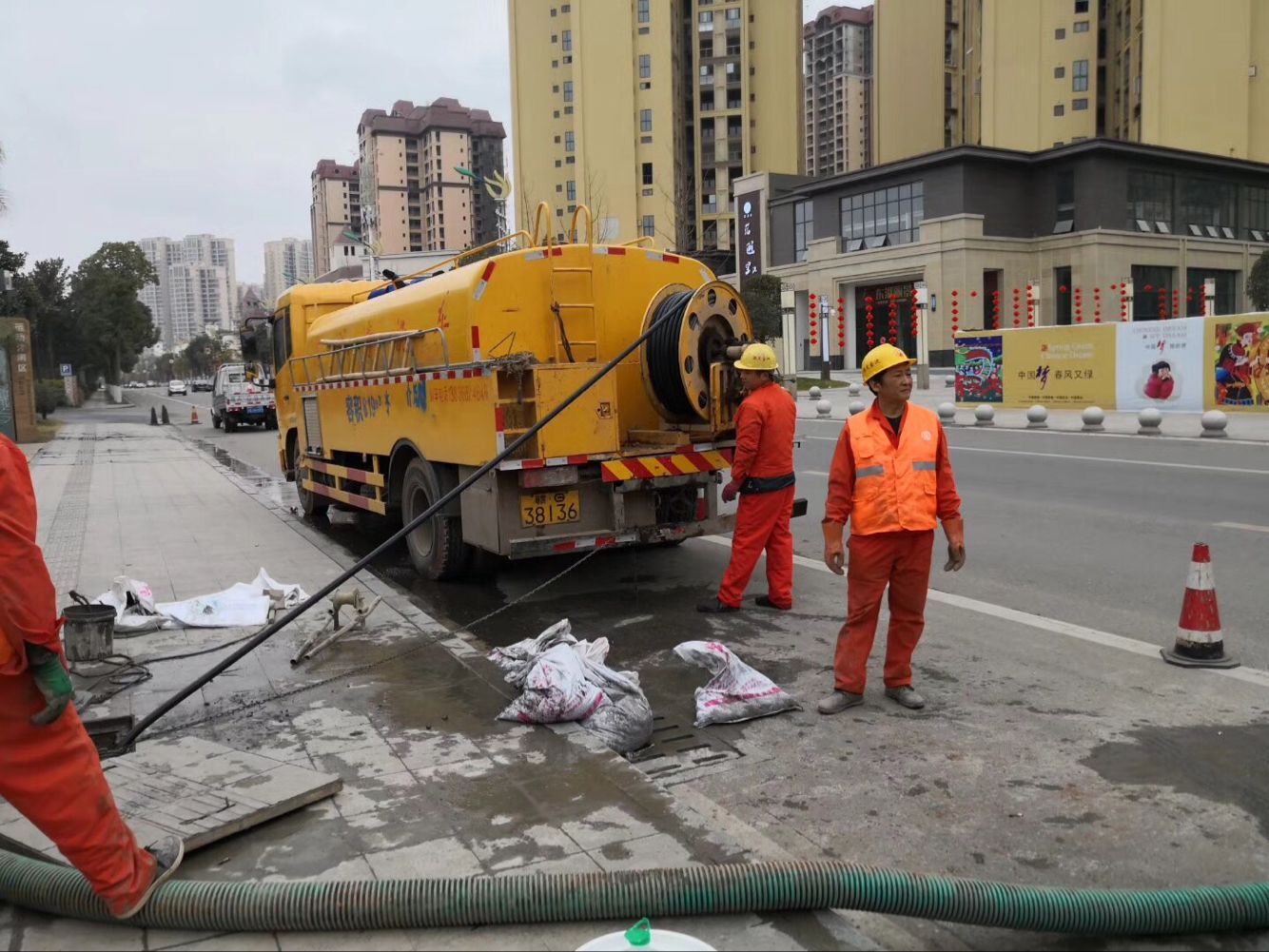 沙市排污管道清淤-管道清洗